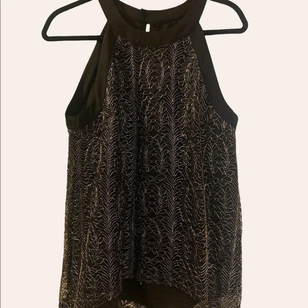 Black and Gold Pink Martini Blouse